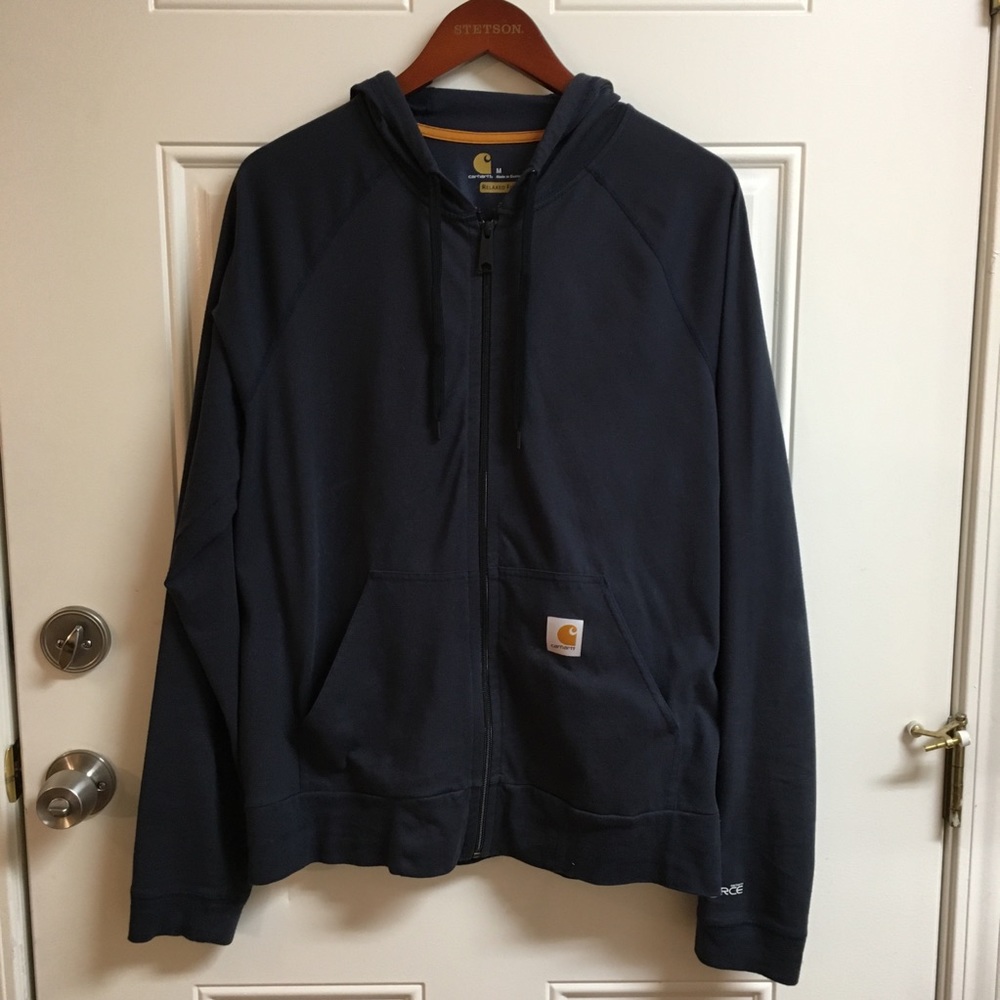 Lightweight Carhartt Force Zip Up Hood Sweatshirt